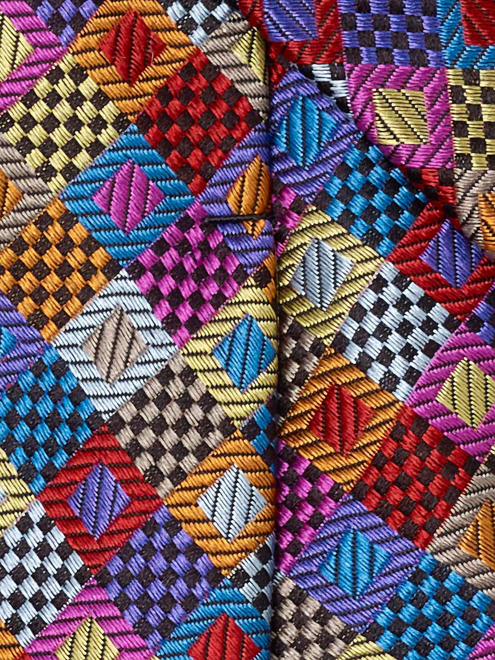 Alternate Image of Geometric Woven Silk Tie-3