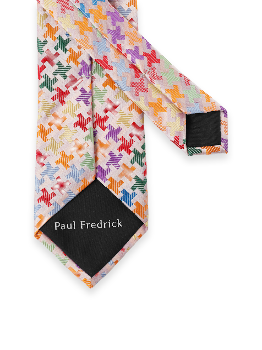 Alternate Image of Geometric Woven Silk Tie-2