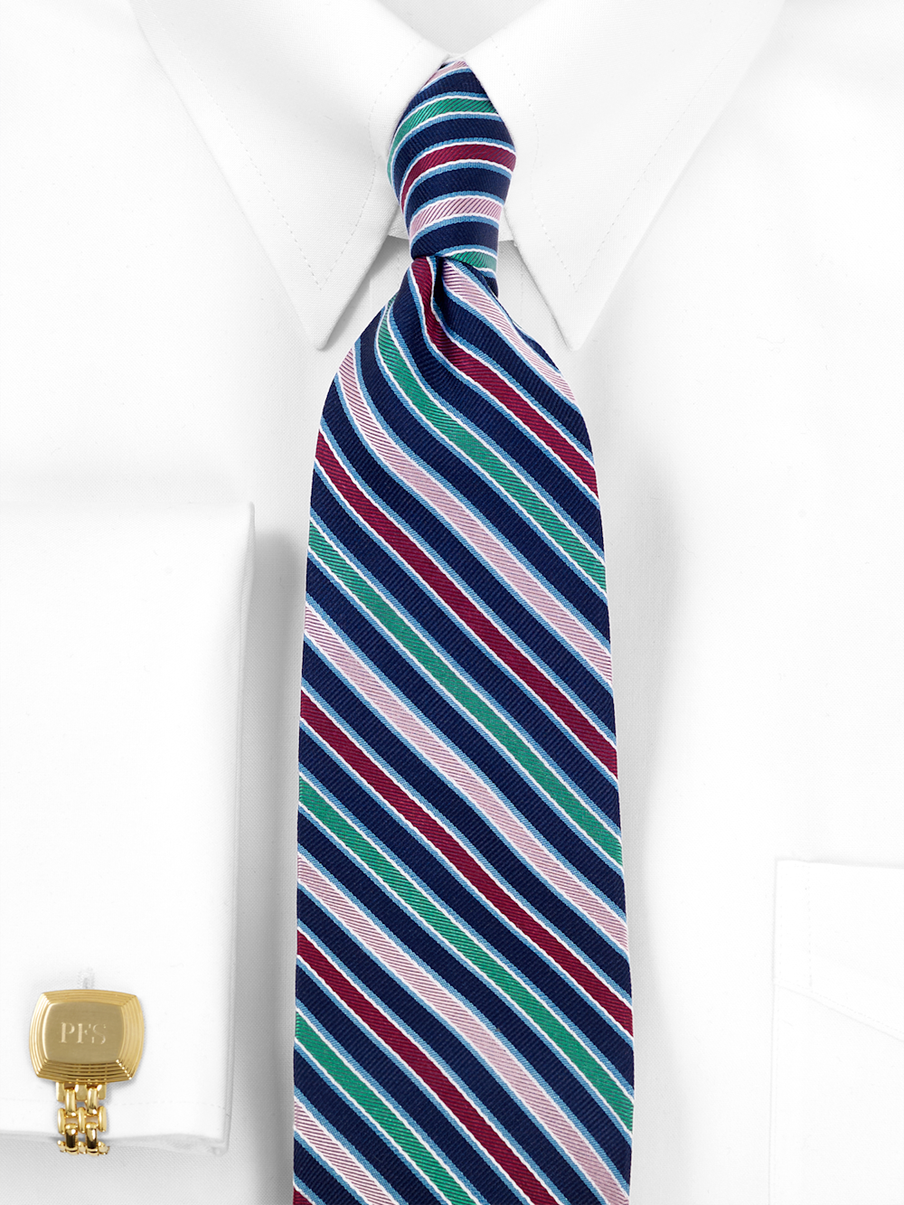 Alternate Image of Stripe Woven Silk Tie-1