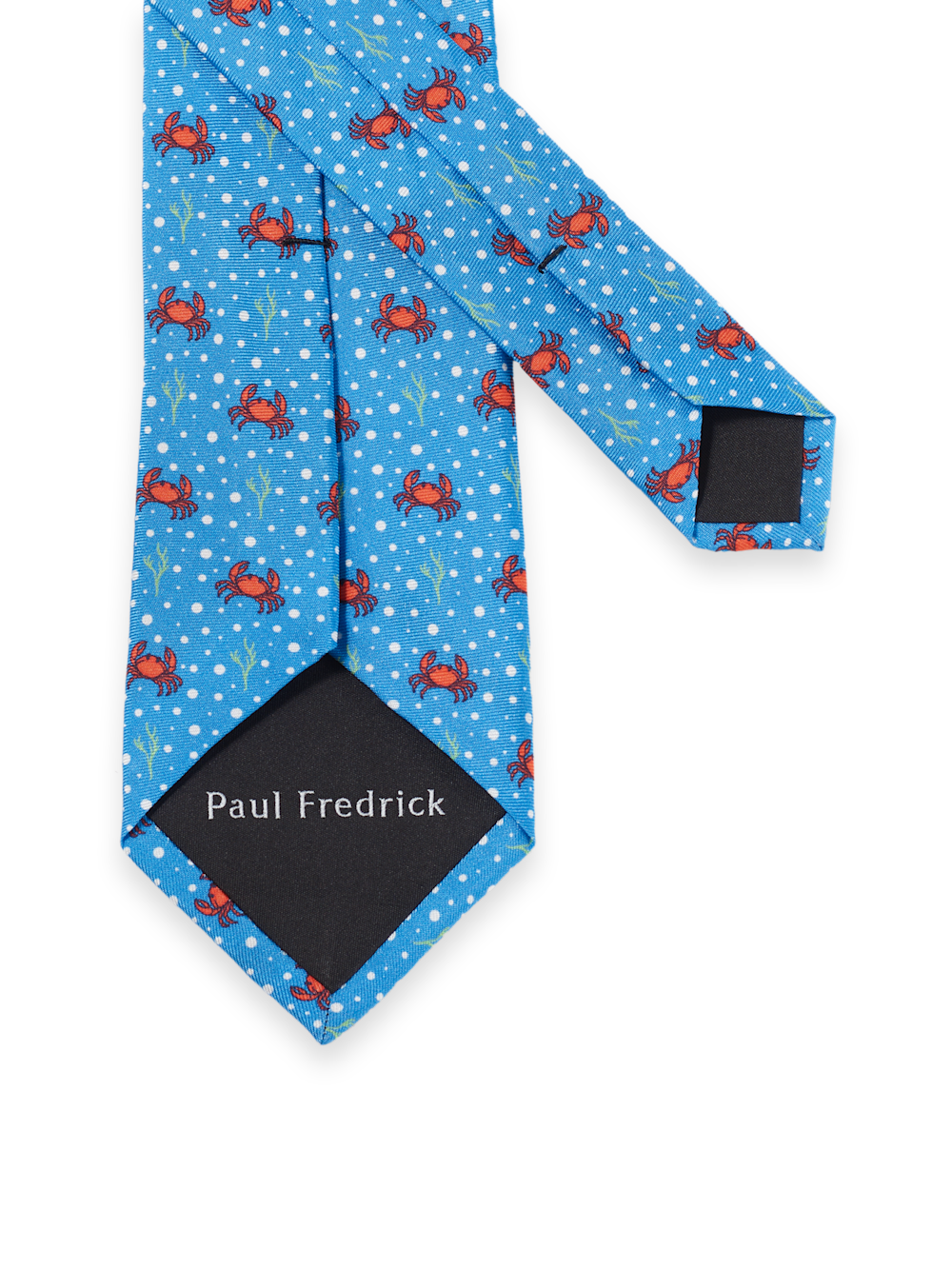 Alternate Image of Crab Motif Woven Silk Tie-2