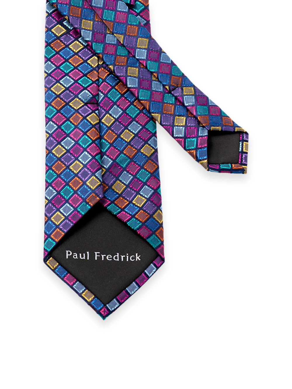 Alternate Image of Geometric Woven Silk Tie-2