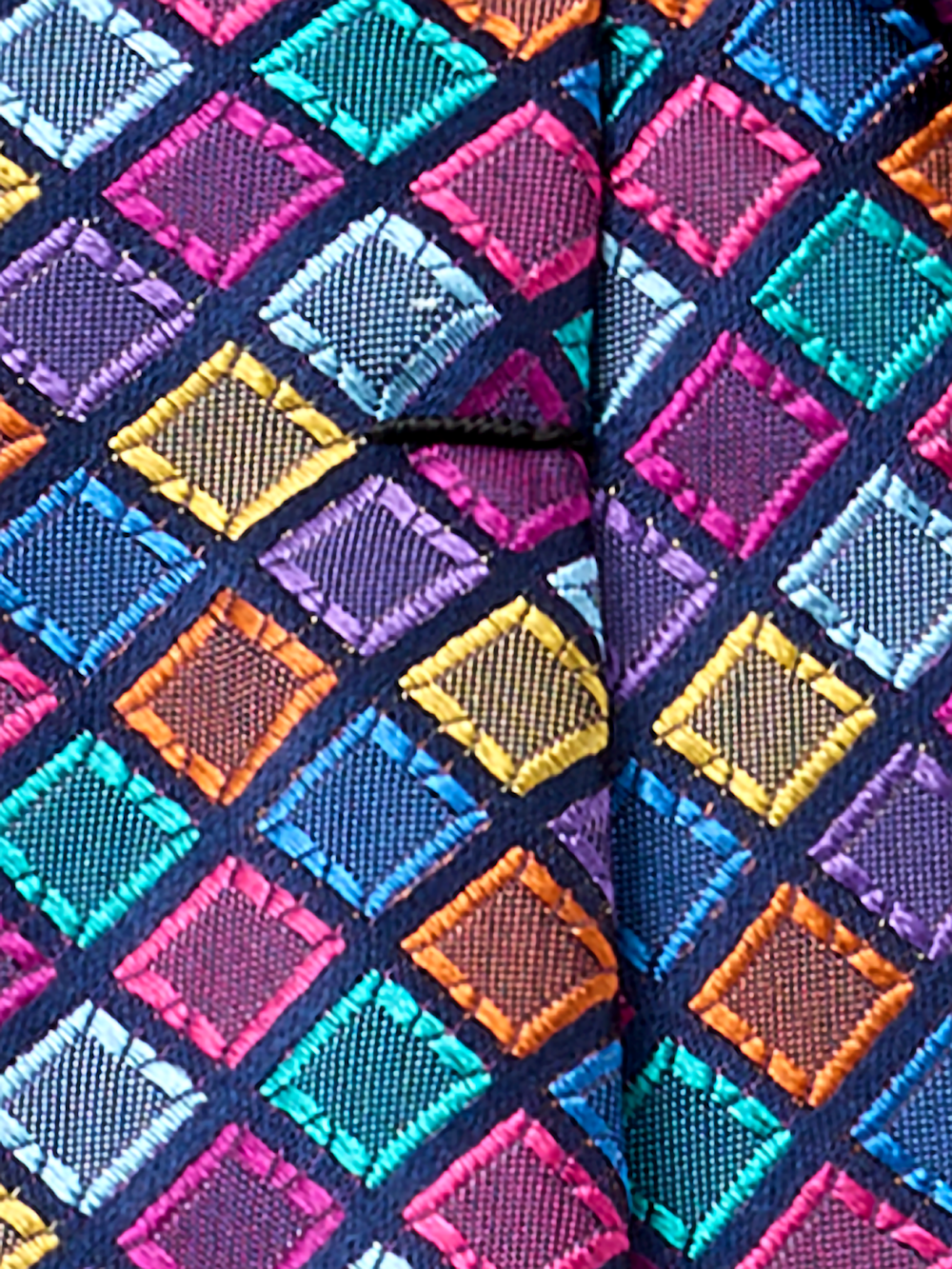 Alternate Image of Geometric Woven Silk Tie-3
