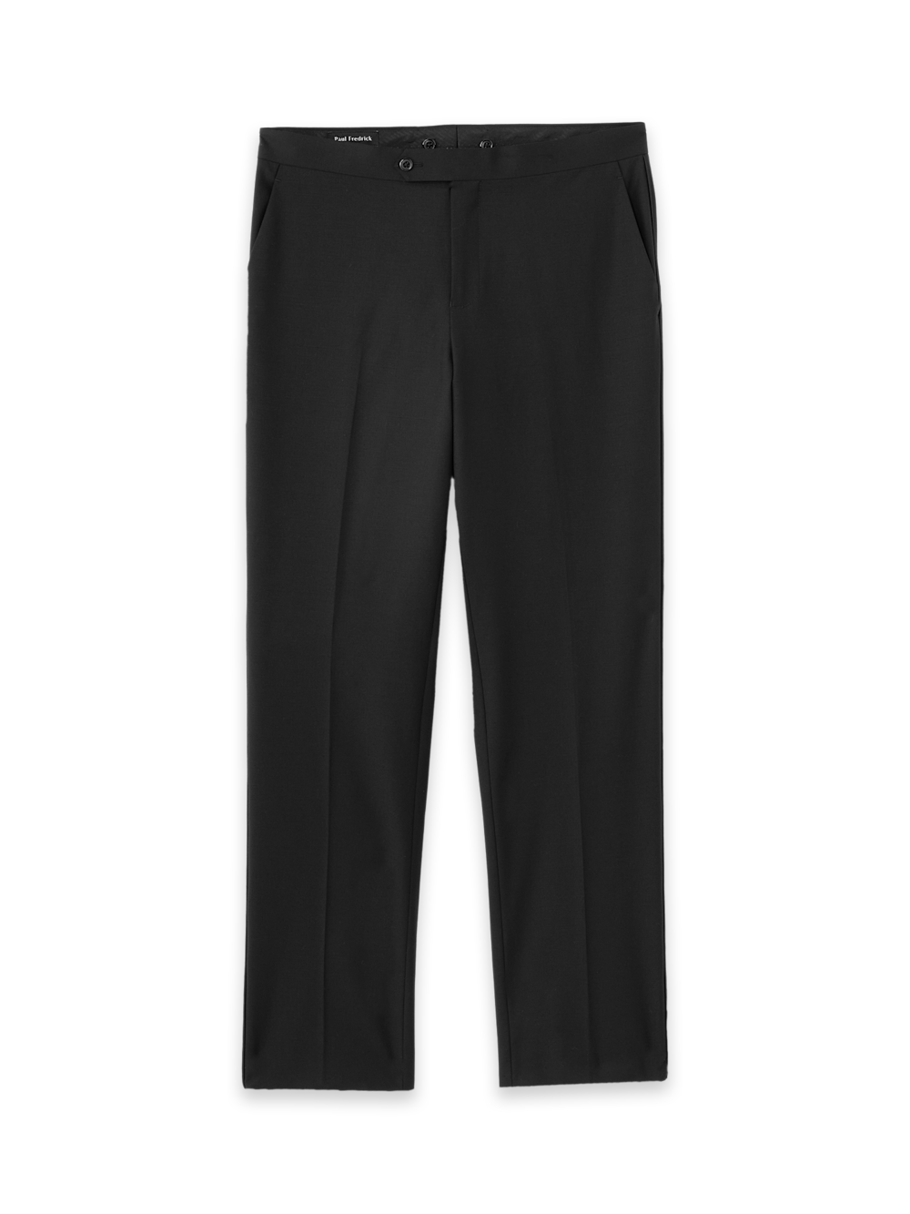 Alternate Shot of Men's Black Solid Suits  - 4#["TUX100T", "model_flat front"]