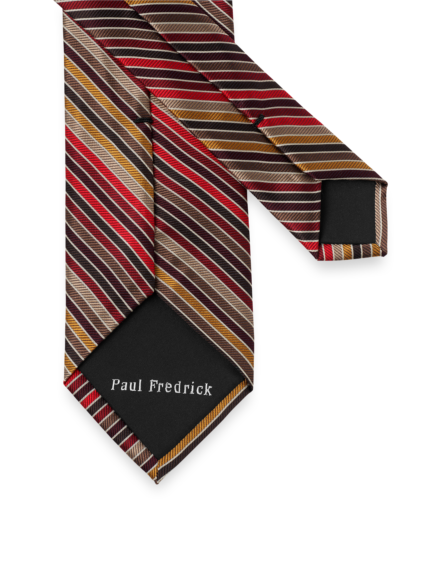 Stripe Woven Silk Tie - Multi