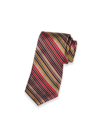 Stripe Woven Silk Tie - Multi