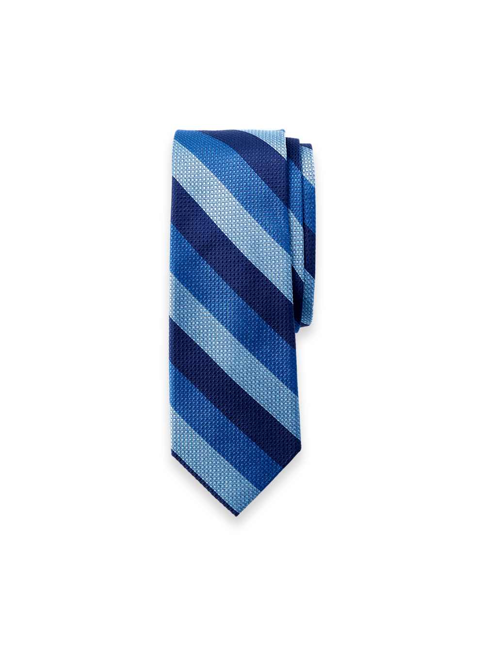 Product Image of Stripe Woven Silk Tie-Blue Multi