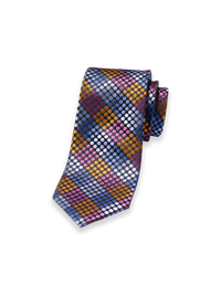 Geometric Woven Silk Tie - Multi