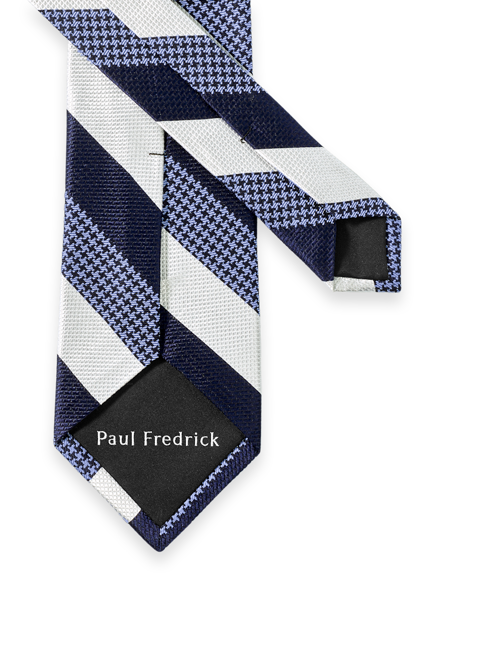 Alternate Image of Stripe Houndstooth Woven Silk Tie-2