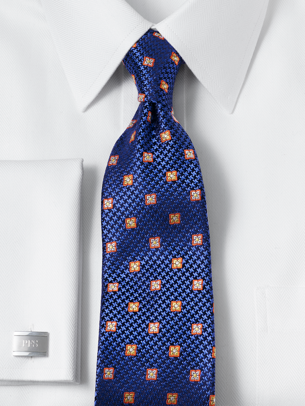 Alternate Image of Medallion Woven Silk Tie-1