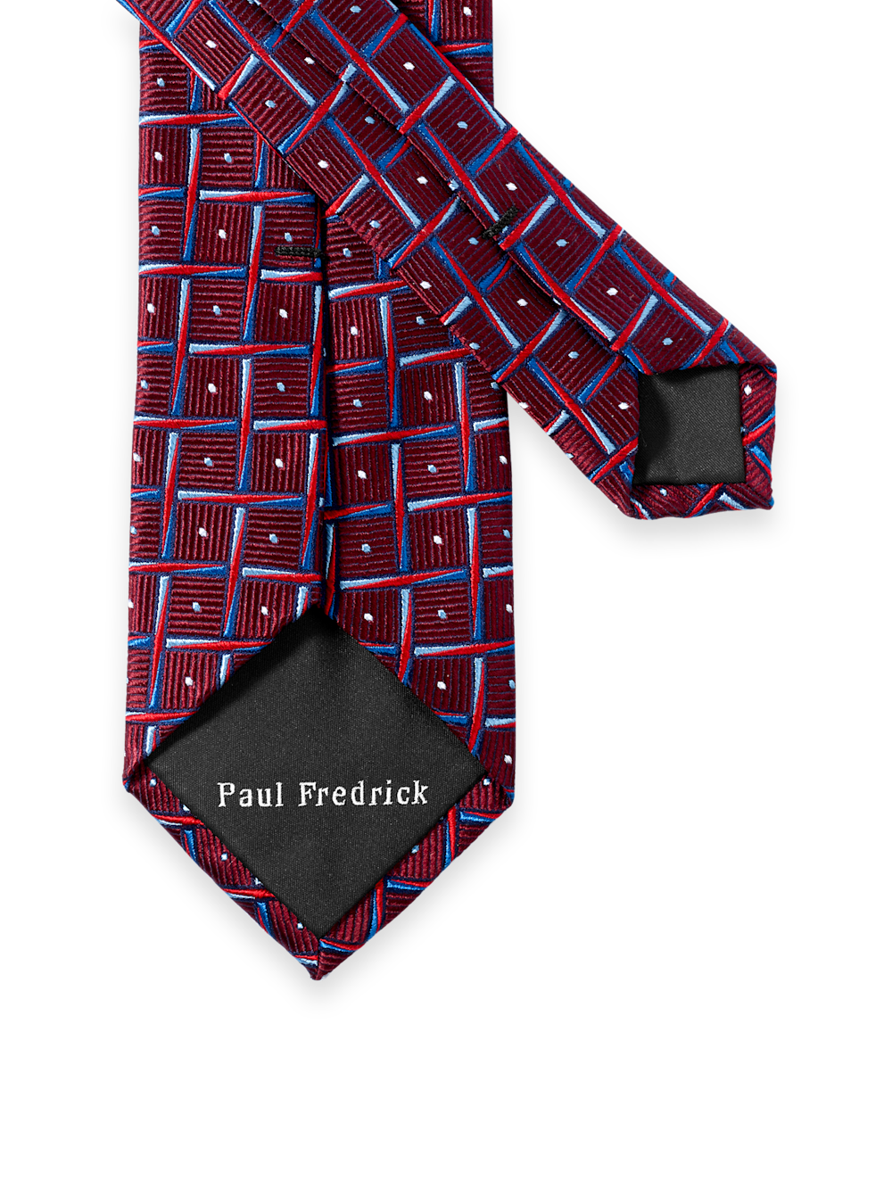 Alternate Image of Geometric Woven Silk Tie-2