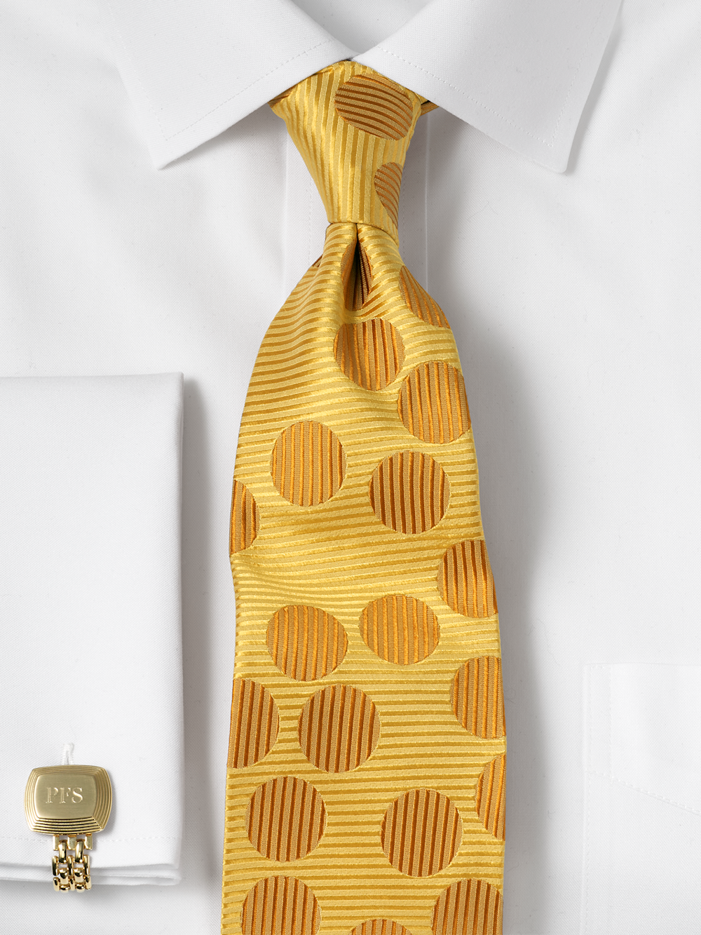 Alternate Image of Circles Woven Silk Tie-1