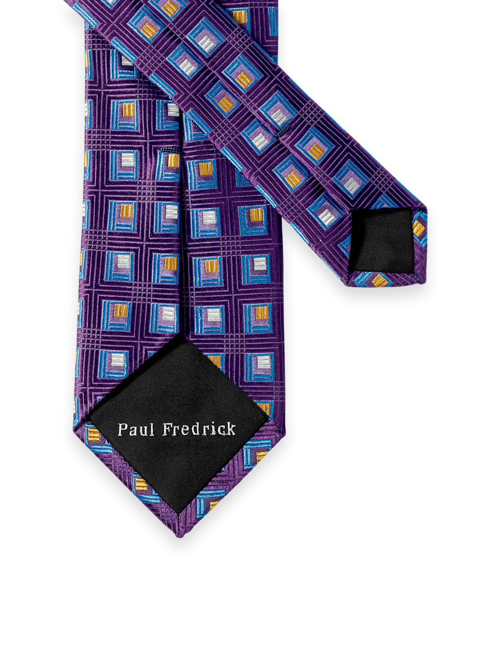 Alternate Image of Geometric Woven Silk Tie-2