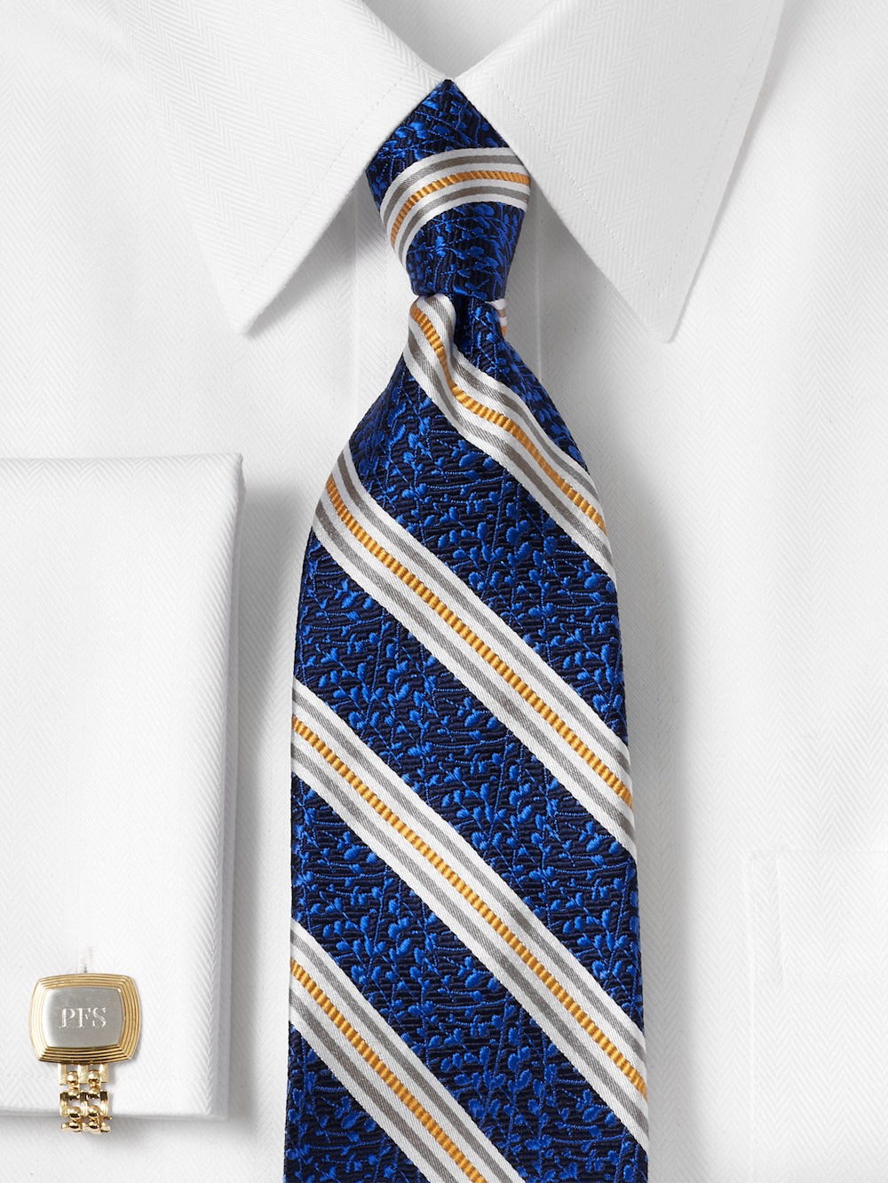 Alternate Image of Stripe Woven Silk Tie-1