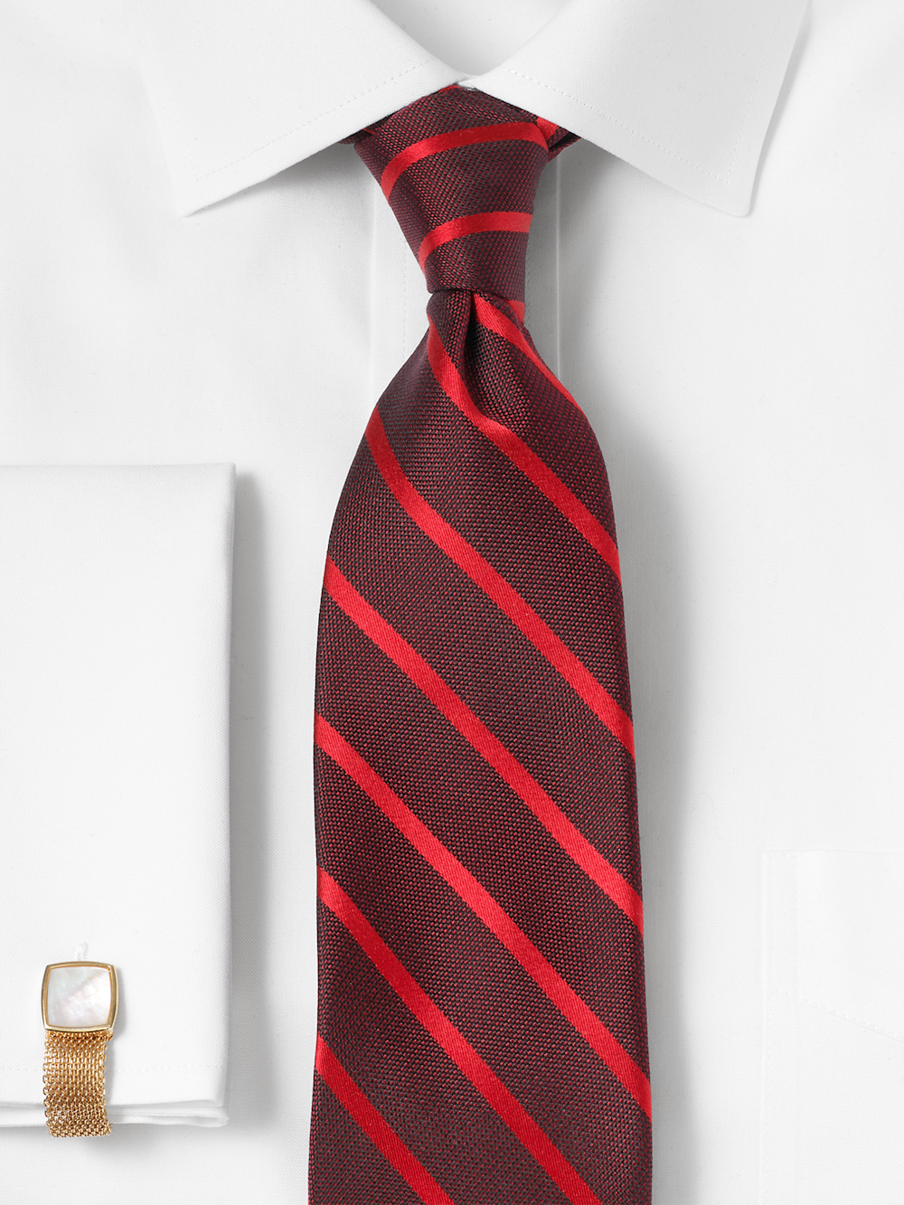 Alternate Image of Stripe Woven Silk Tie-1
