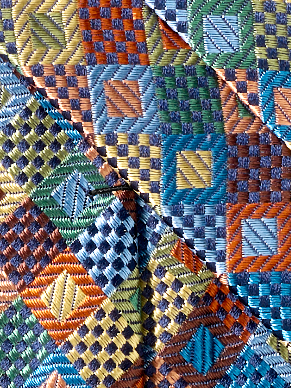 Alternate Image of Geometric Woven Silk Tie-3