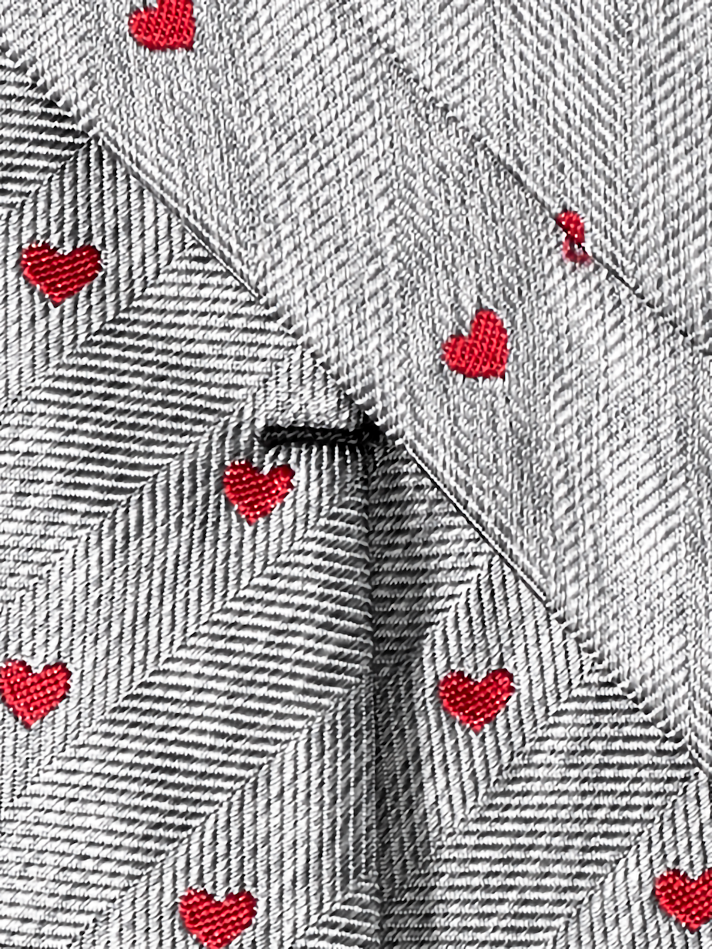Alternate Image of Hearts Woven Silk Tie-3