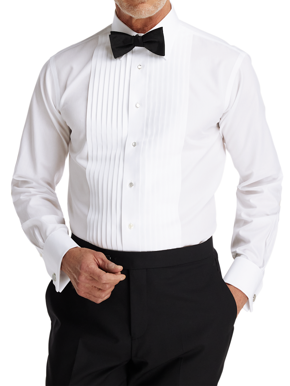 Tuxedo Shirt Long Tie Formal Party Tuxedo Shirts With Bow Ties For
