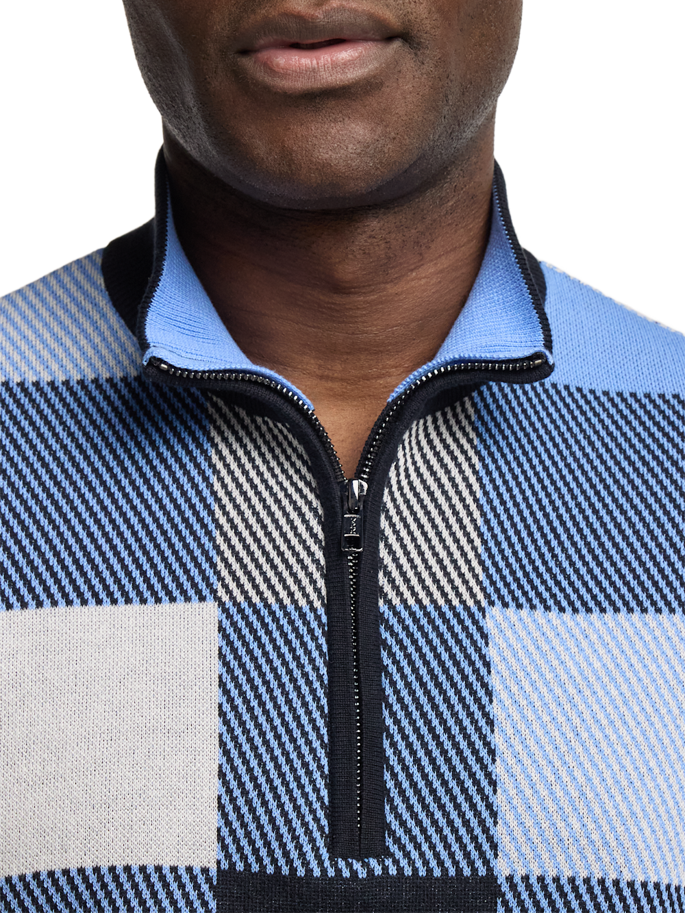 Alternate Image of Cotton Quarter Zip Mock Neck Sweater-2