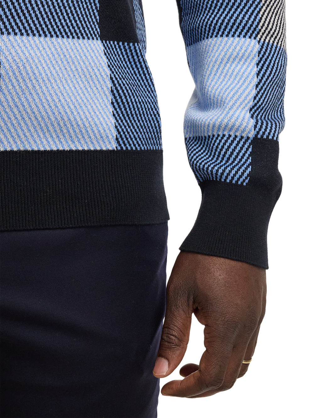 Alternate Image of Cotton Quarter Zip Mock Neck Sweater-3