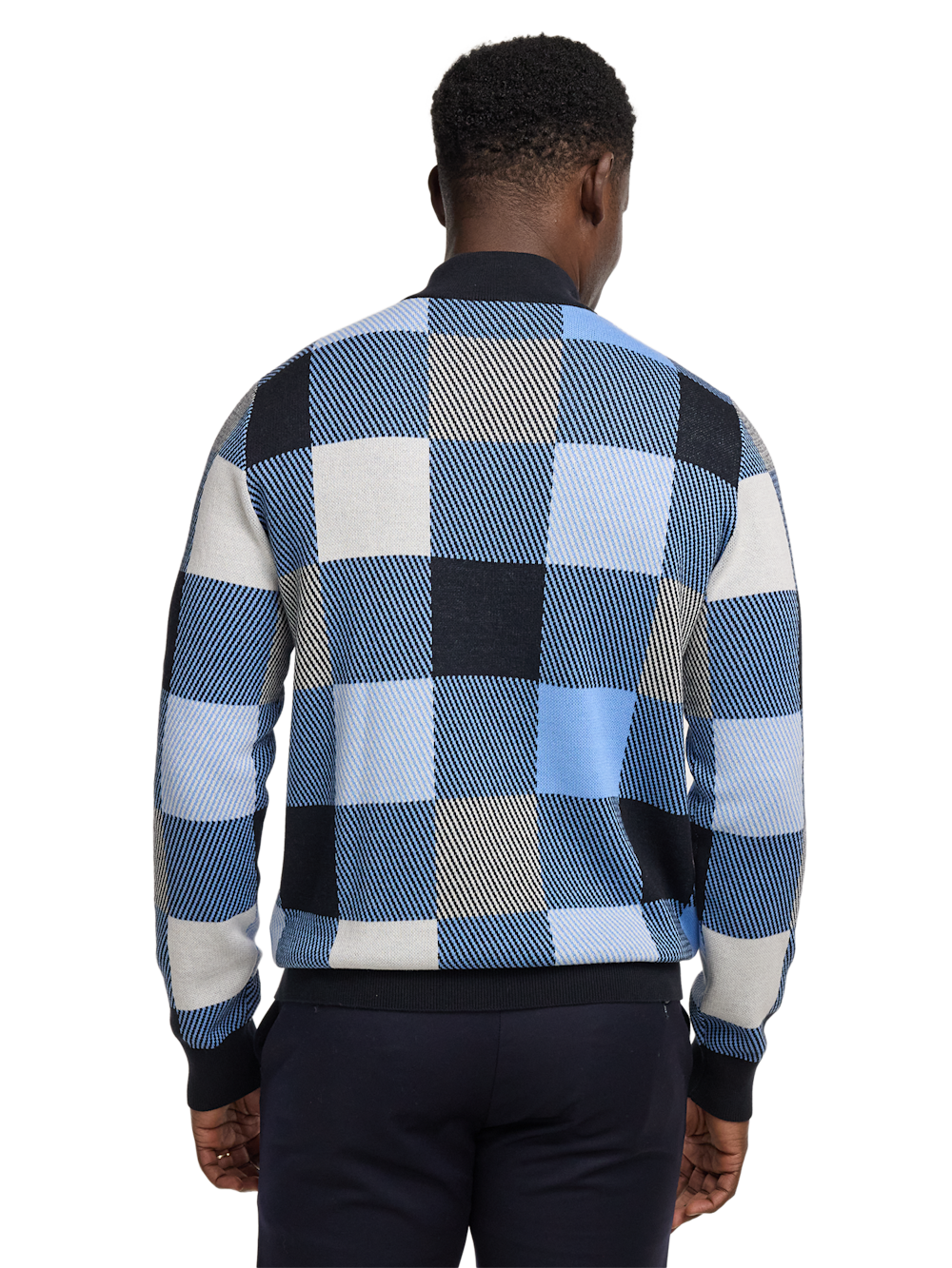 Alternate Image of Cotton Quarter Zip Mock Neck Sweater-4