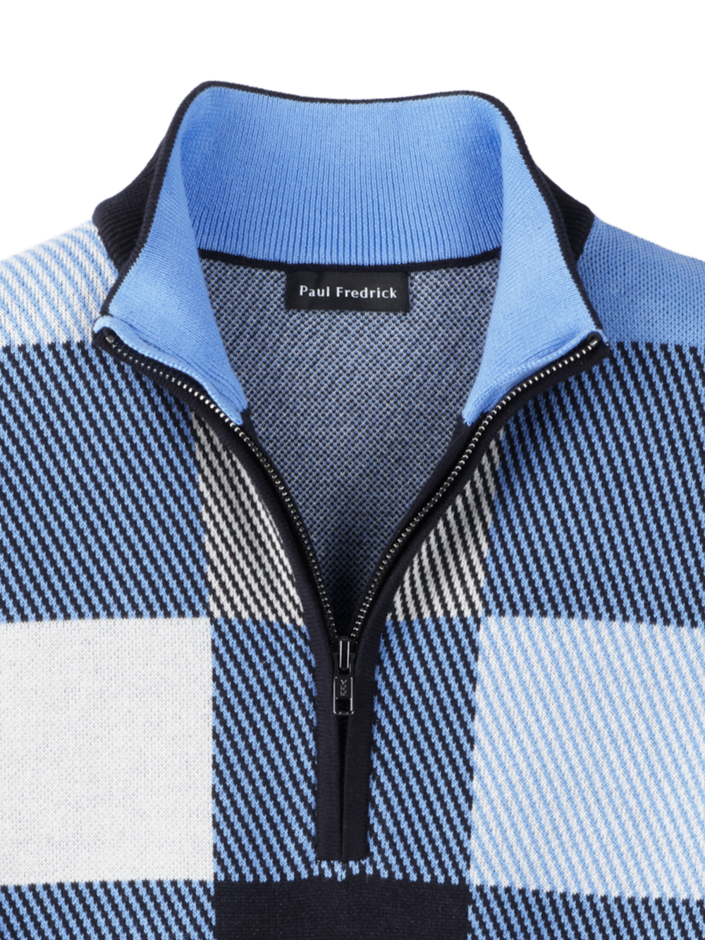 Alternate Image of Cotton Quarter Zip Mock Neck Sweater-5