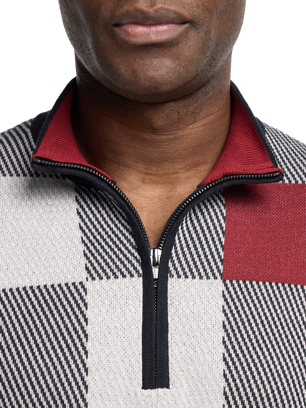 Alternate Image of Cotton Quarter Zip Mock Neck Sweater-2