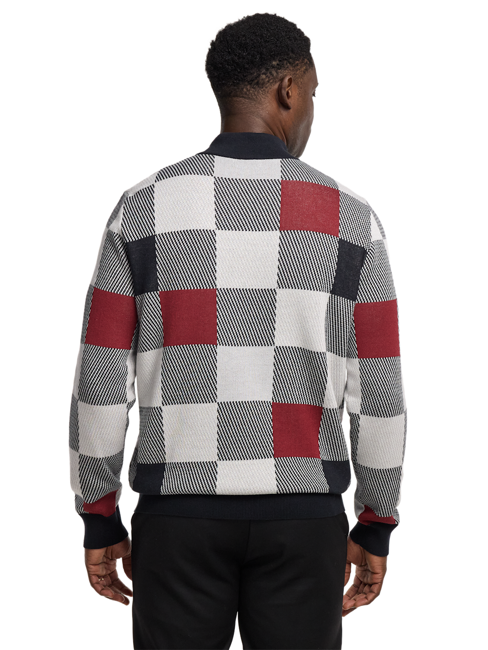 Alternate Image of Cotton Quarter Zip Mock Neck Sweater-4