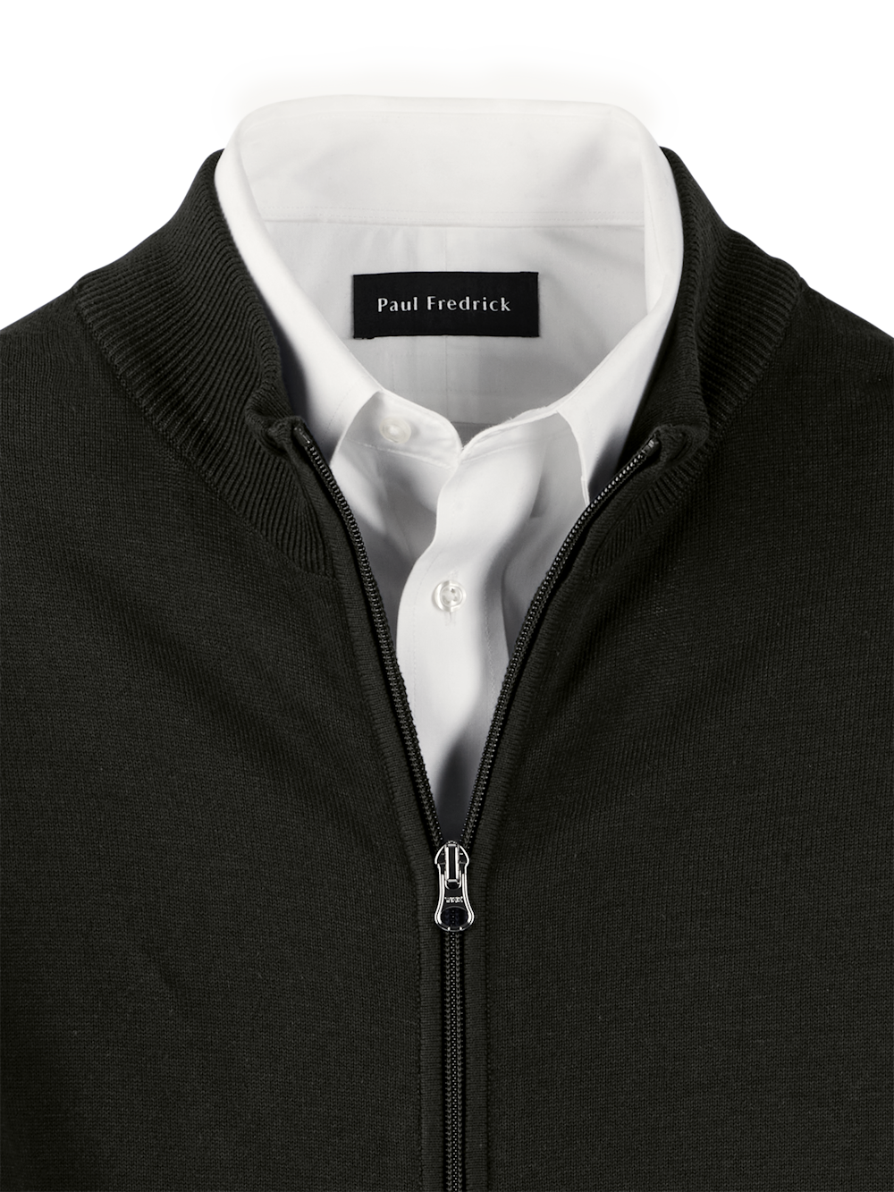 Alternate Image of Cotton Full Zip Mock Neck Vest-5