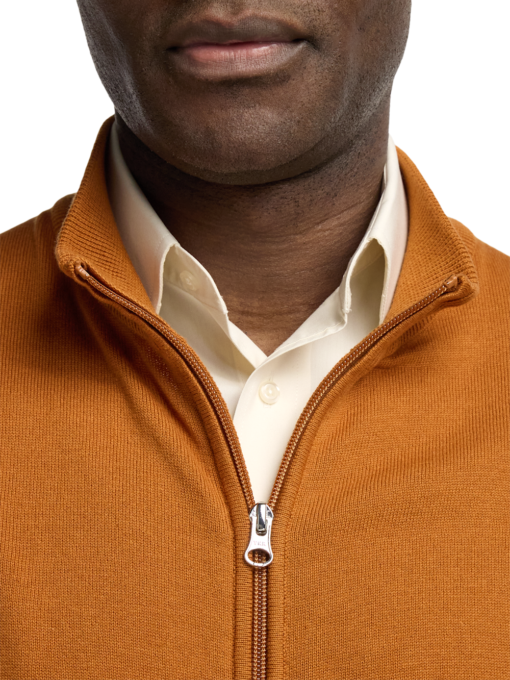 Alternate Image of Cotton Full Zip Mock Neck Vest-2