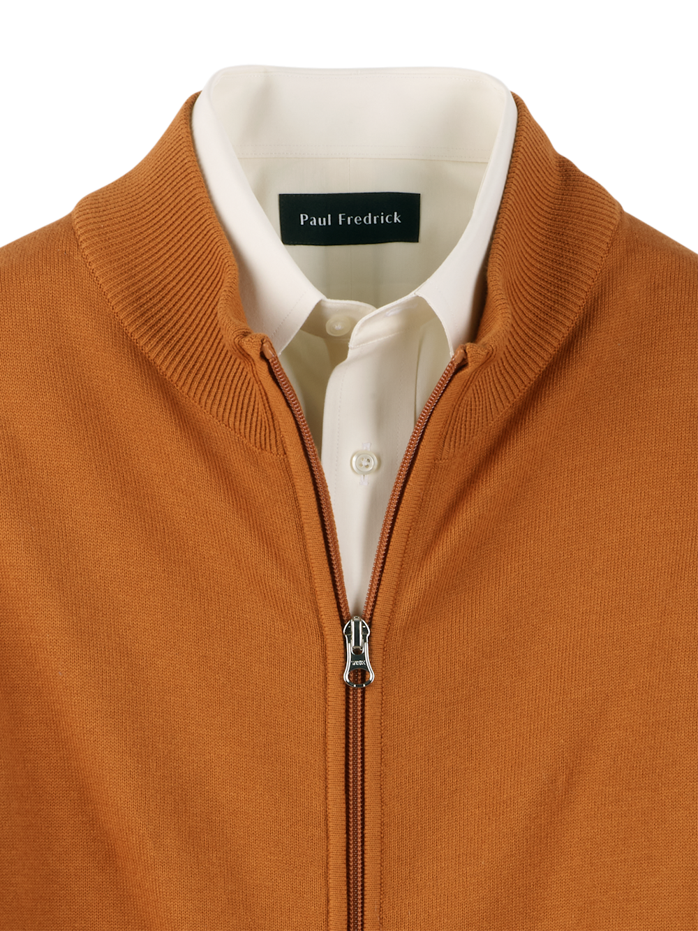 Alternate Image of Cotton Full Zip Mock Neck Vest-5