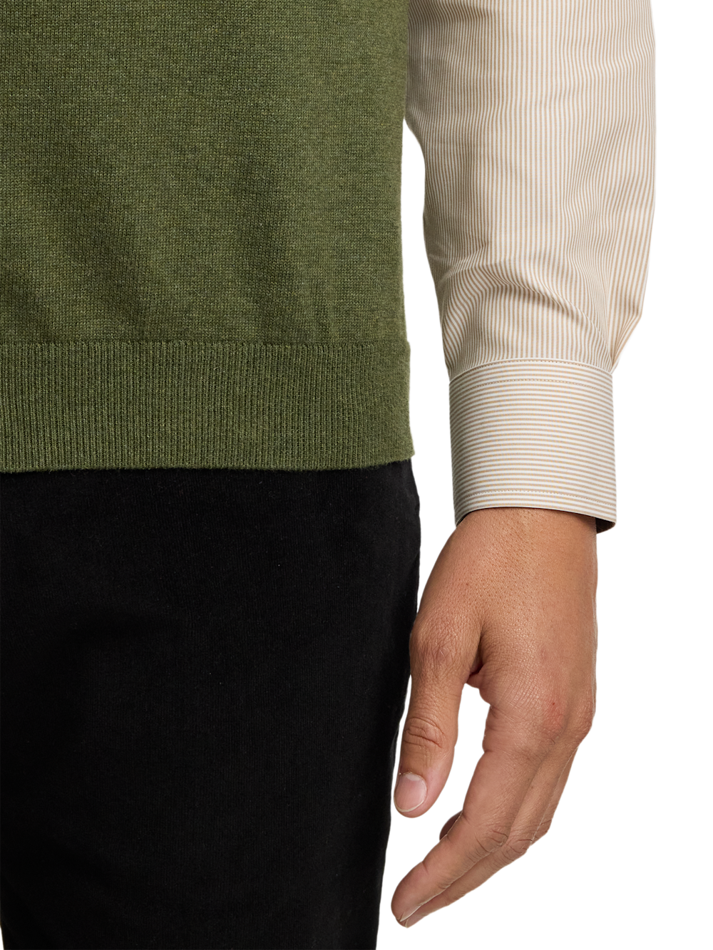 Alternate Image of Cotton Full Zip Mock Neck Vest-3