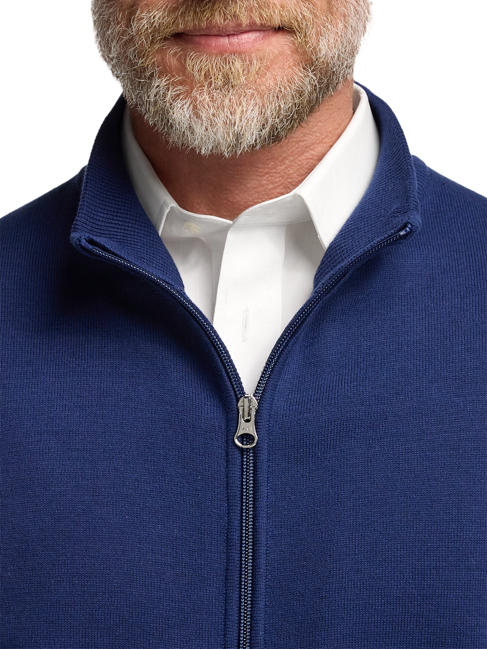 Alternate Image of Cotton Full Zip Mock Neck Vest-2