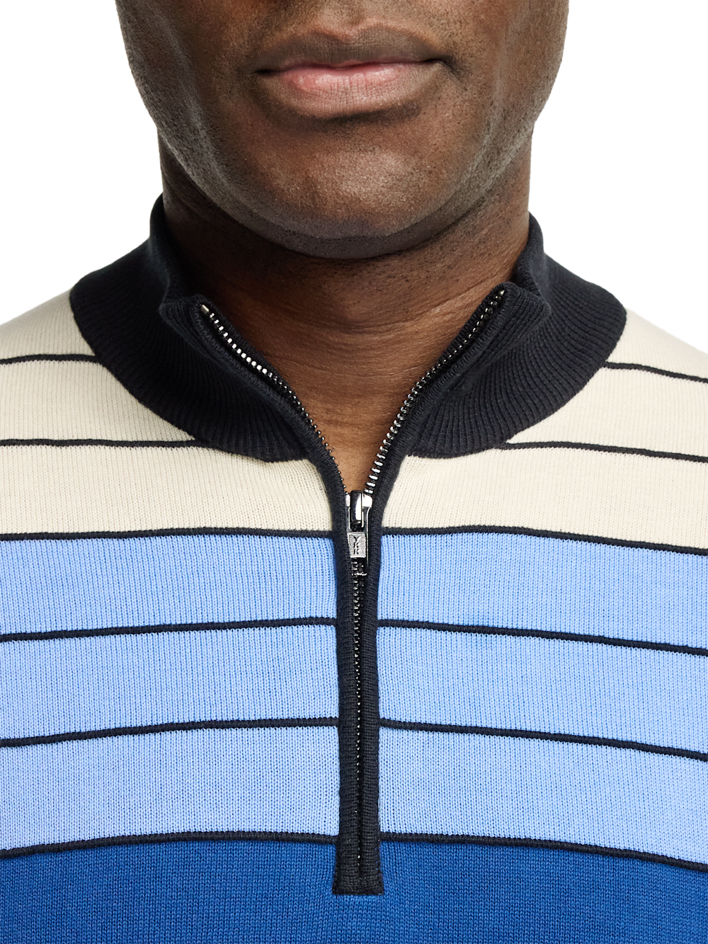 Alternate Image of Cotton Quarter Zip Mock Neck Sweater-2