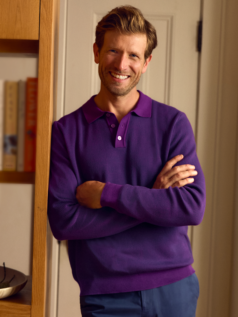 Alternate Image of Cotton Three Button Polo-6
