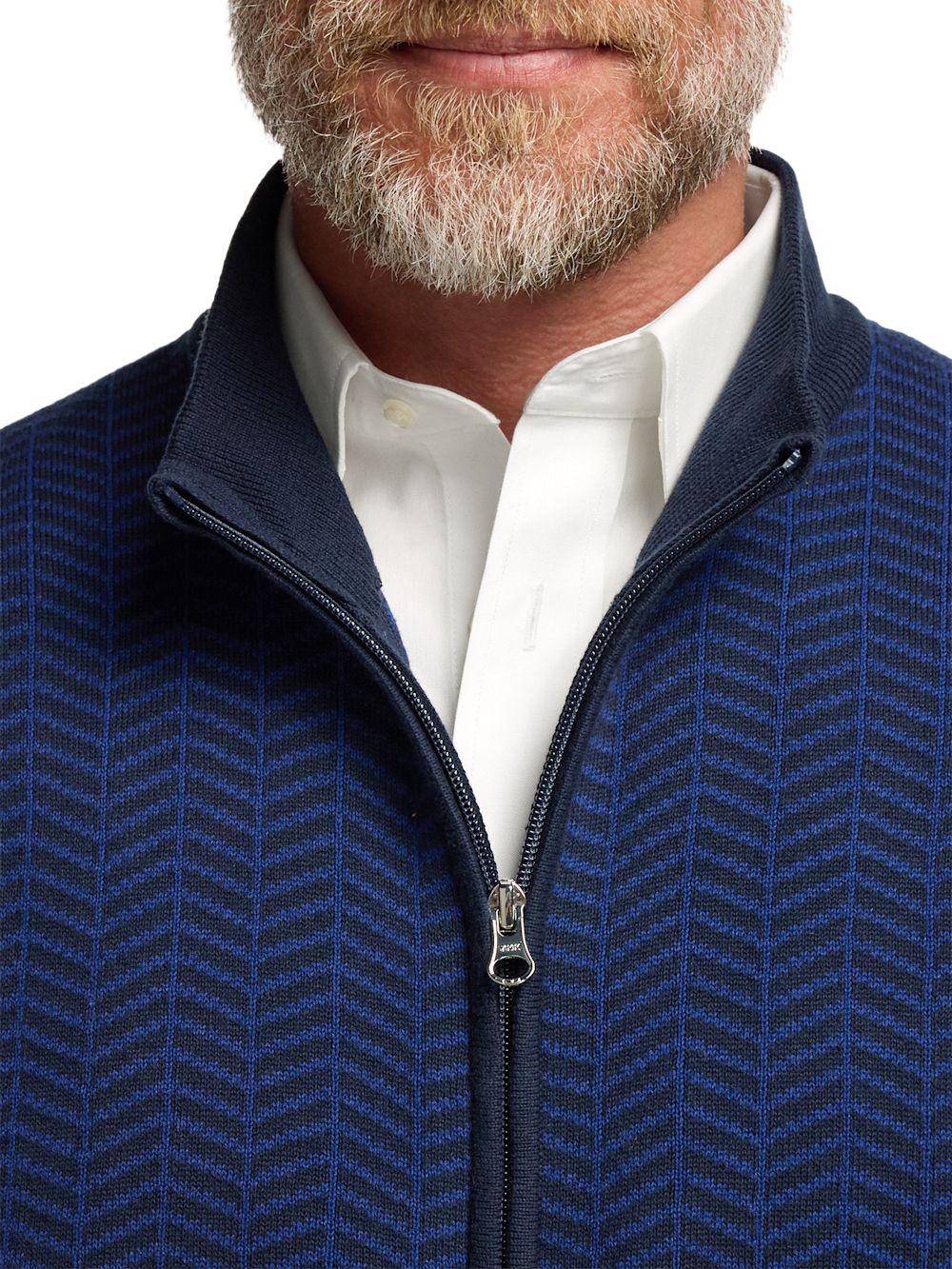 Alternate Image of Cotton Full Zip Mock Neck Vest-2