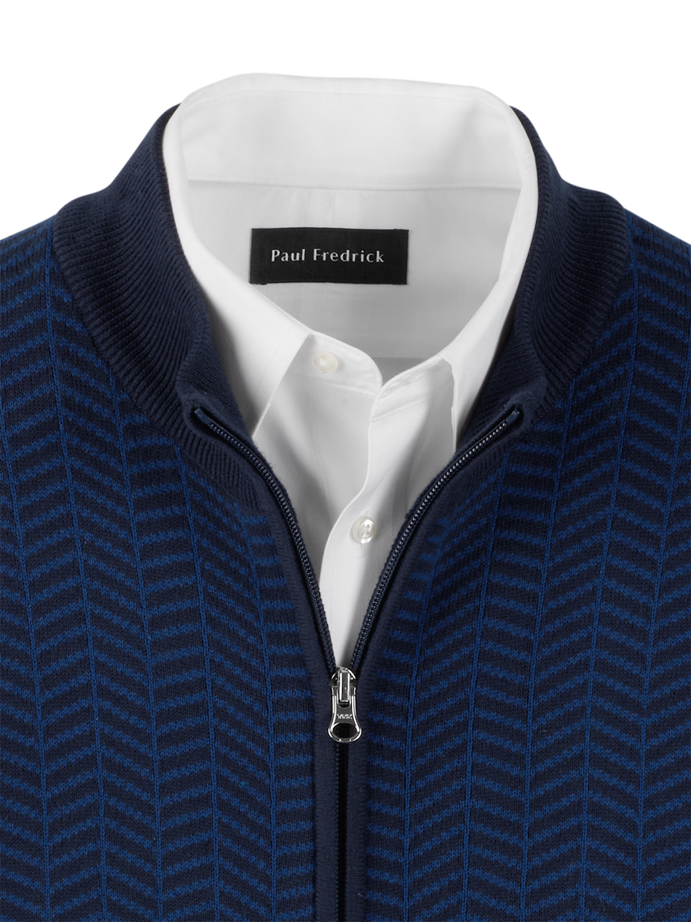 Alternate Image of Cotton Full Zip Mock Neck Vest-5