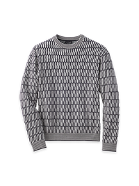 Cotton Crewneck Sweater - Black/white