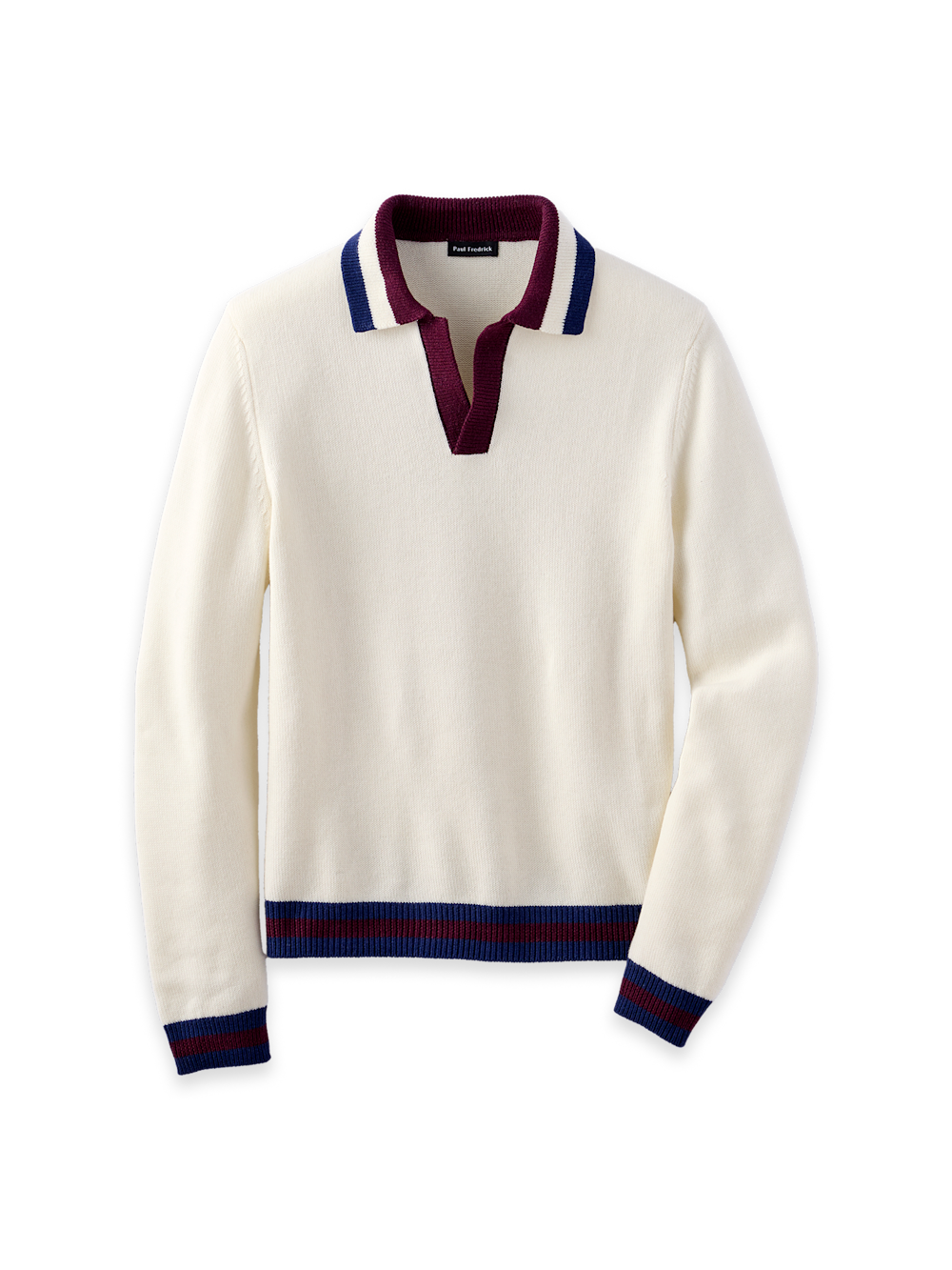 Men's Ivory Multi Solid Knitwear 