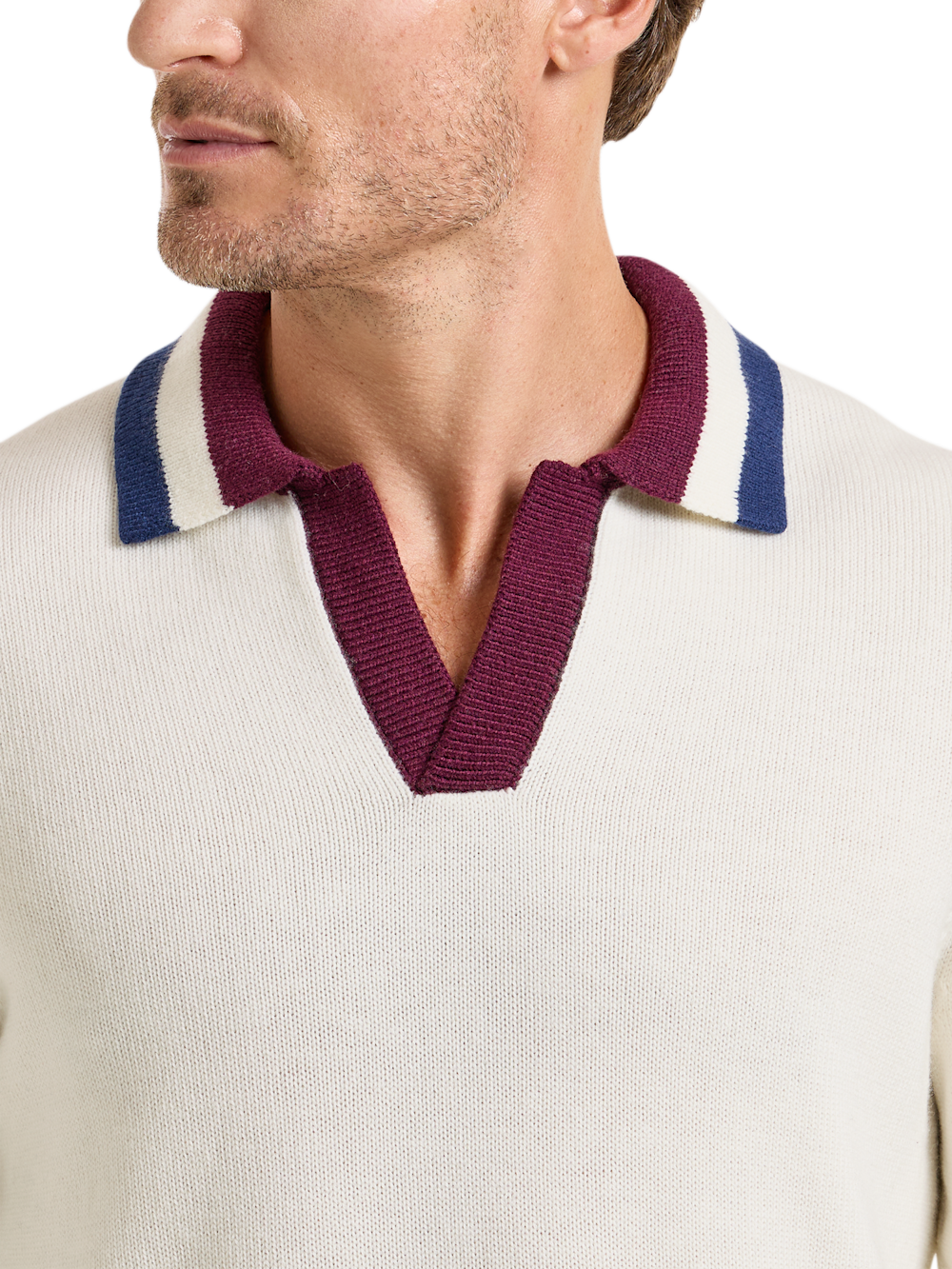 Alternate Image of Wool Johnny Collar Sweater-2
