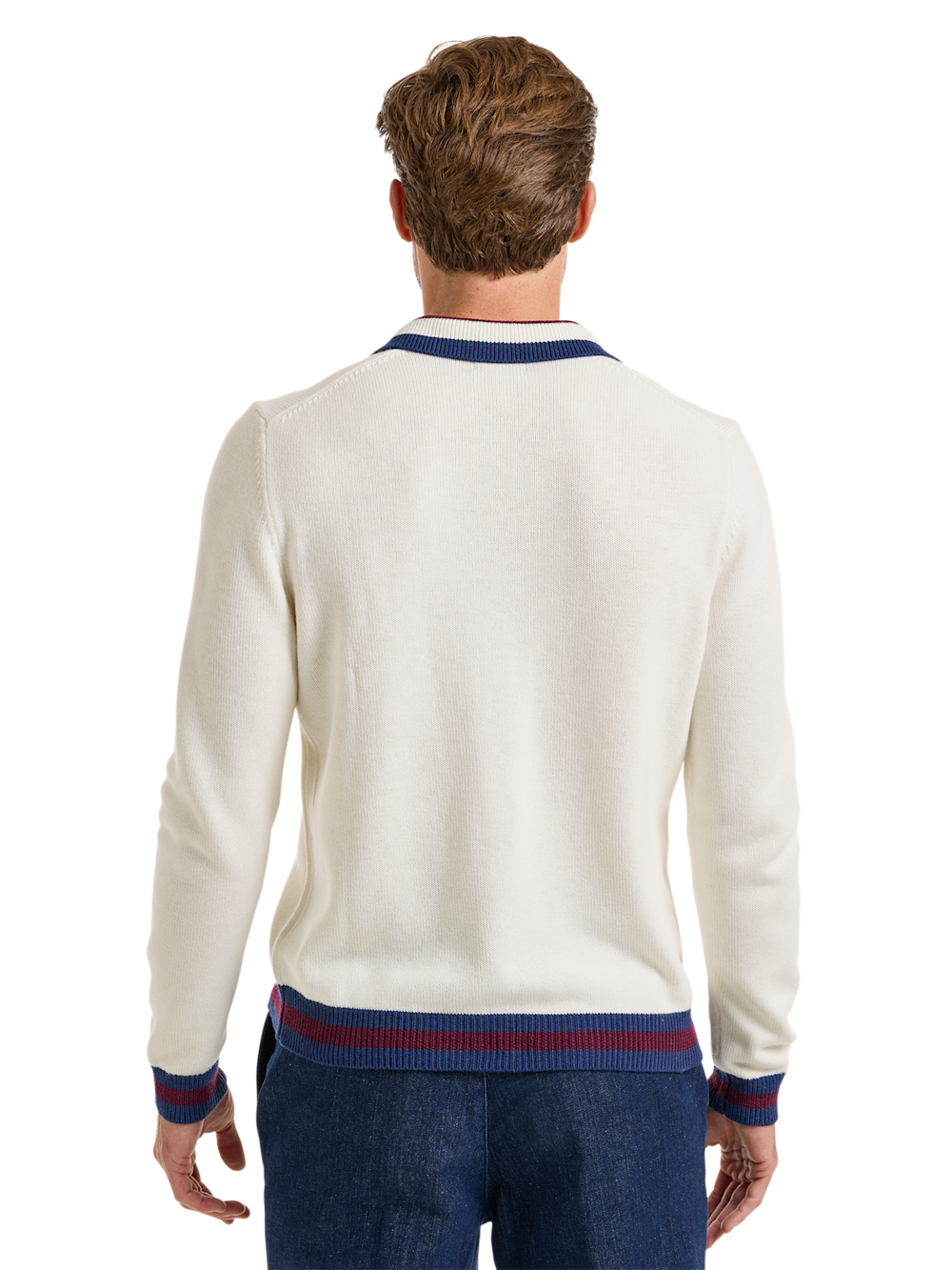 Alternate Image of Wool Johnny Collar Sweater-3