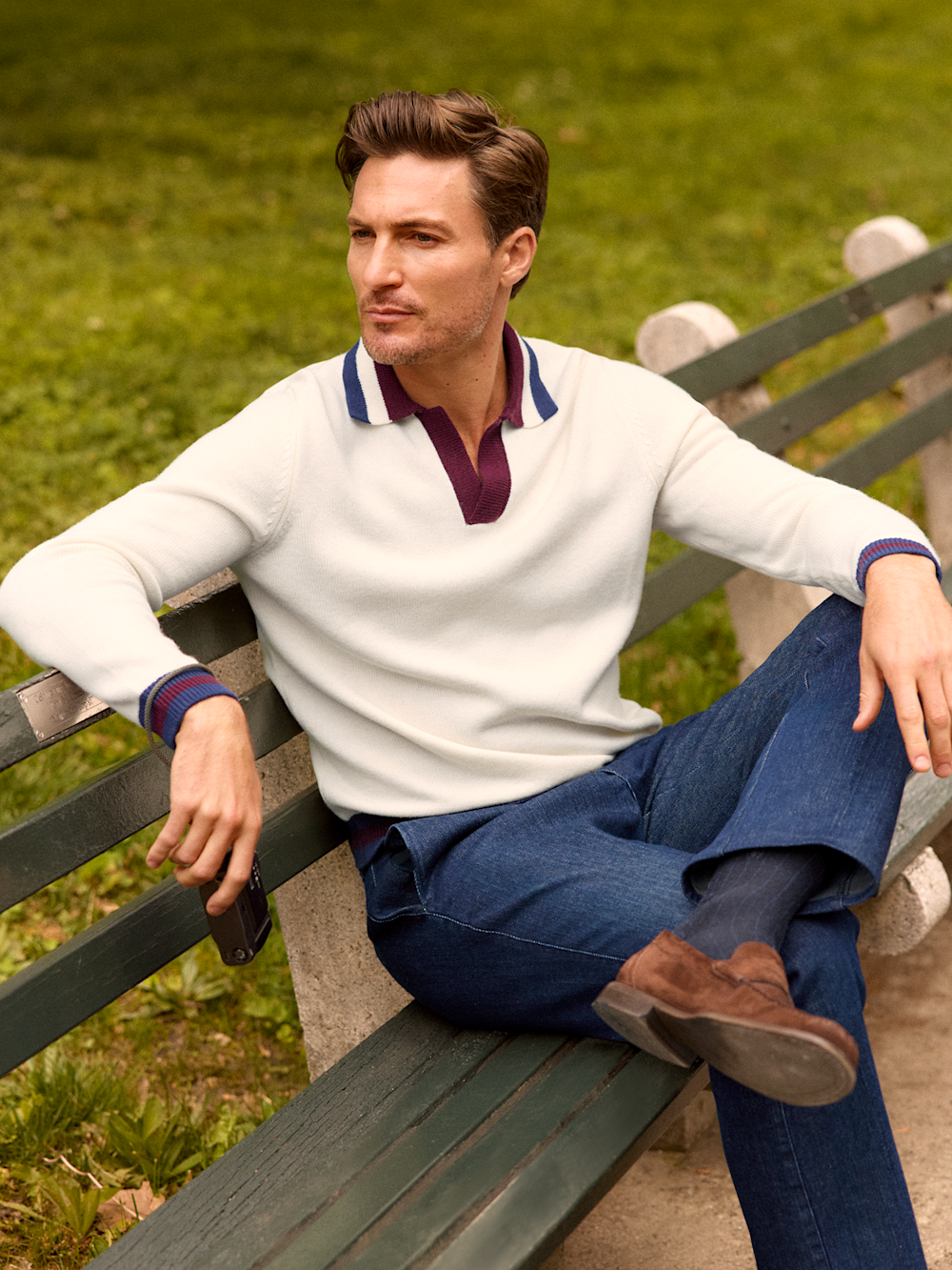 Alternate Image of Wool Johnny Collar Sweater-4