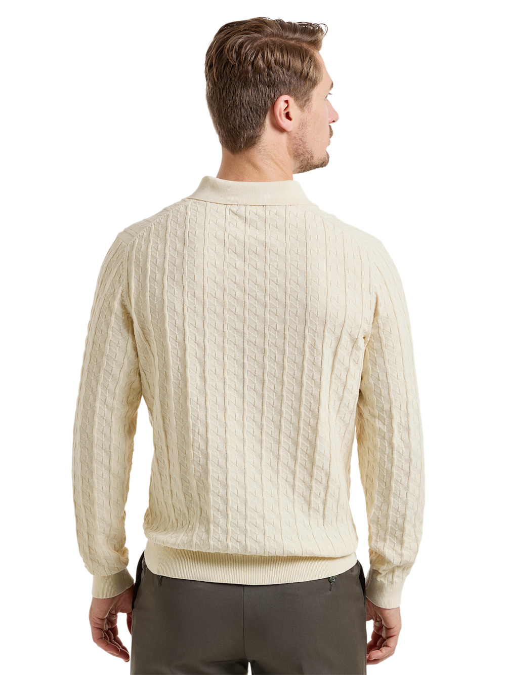 Alternate Image of Cotton Johnny Collar Sweater-3