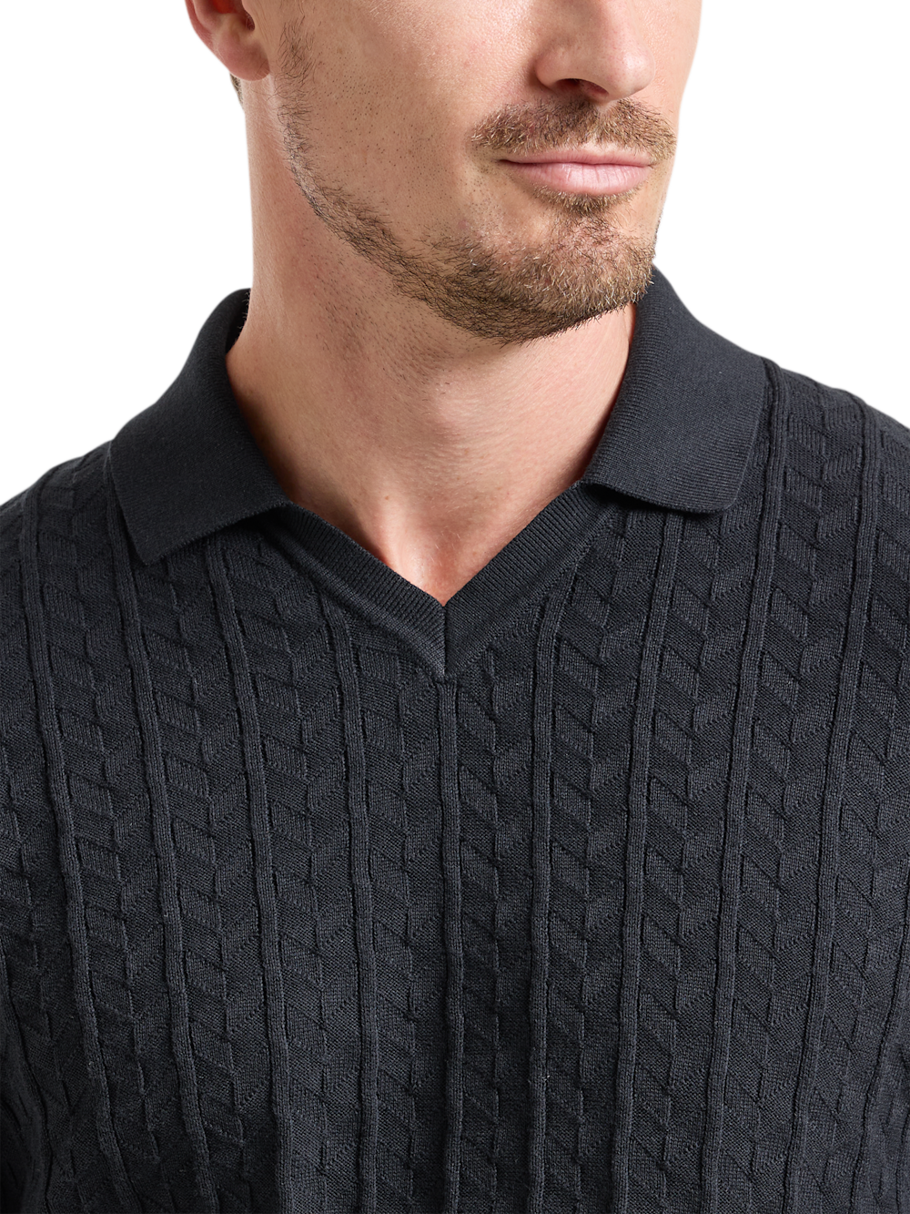 Alternate Image of Cotton Johnny Collar Sweater-2