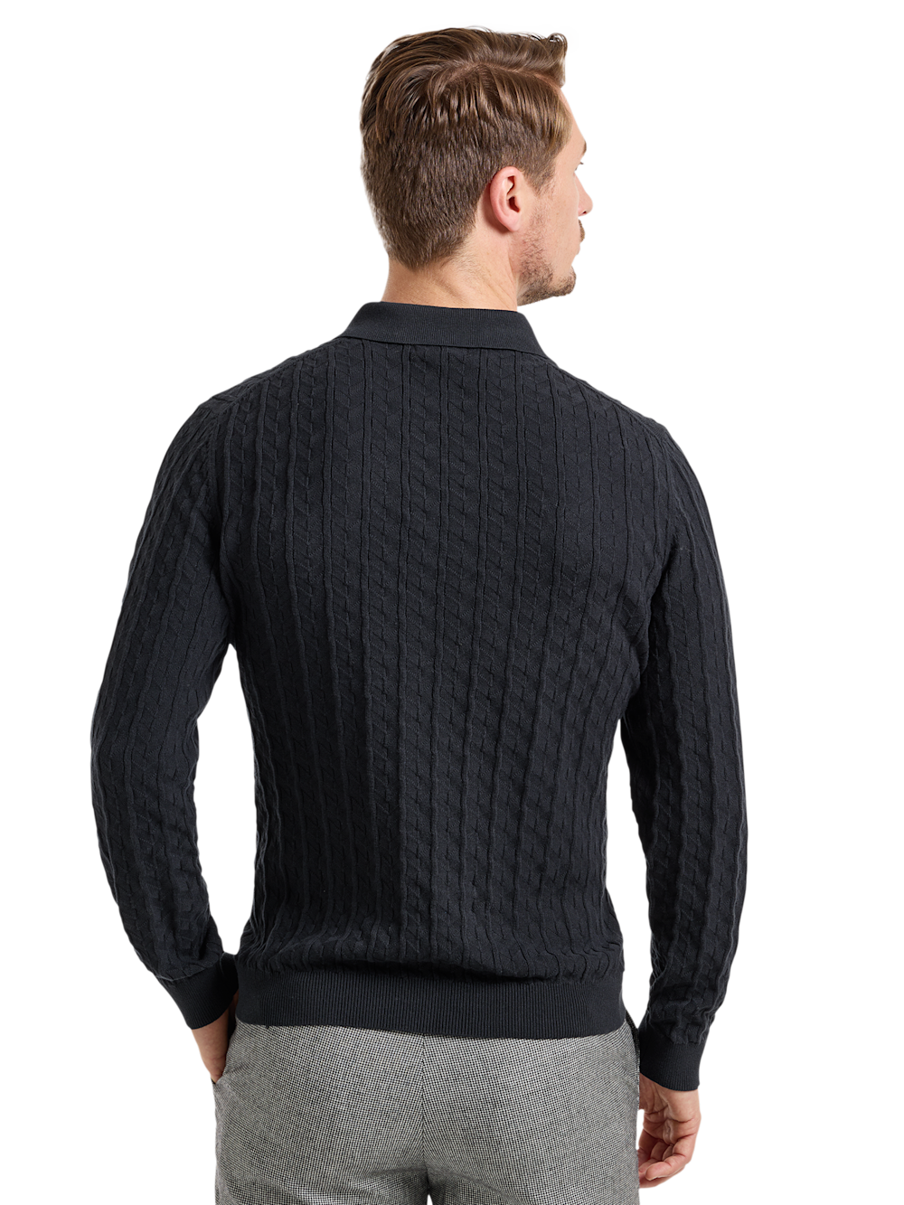 Alternate Image of Cotton Johnny Collar Sweater-3
