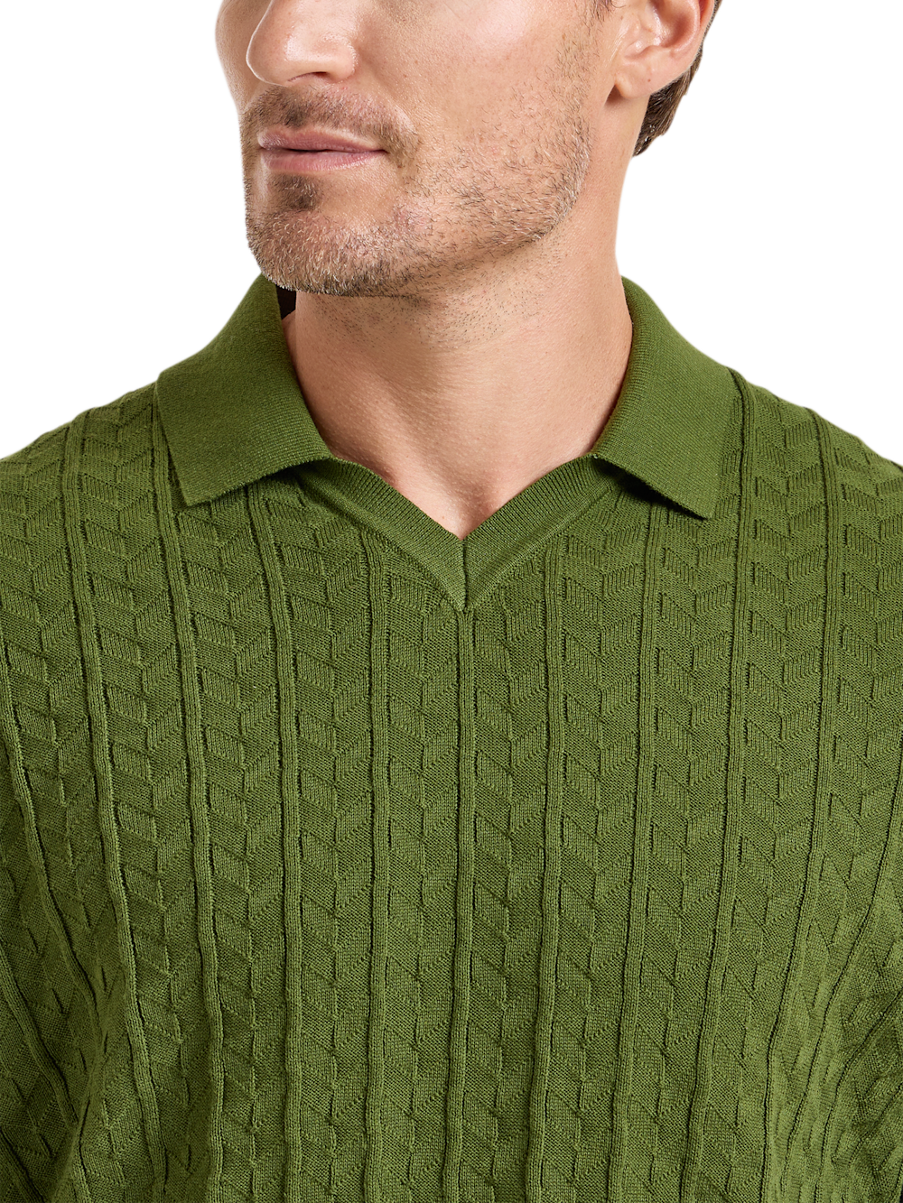 Alternate Image of Cotton Johnny Collar Sweater-2