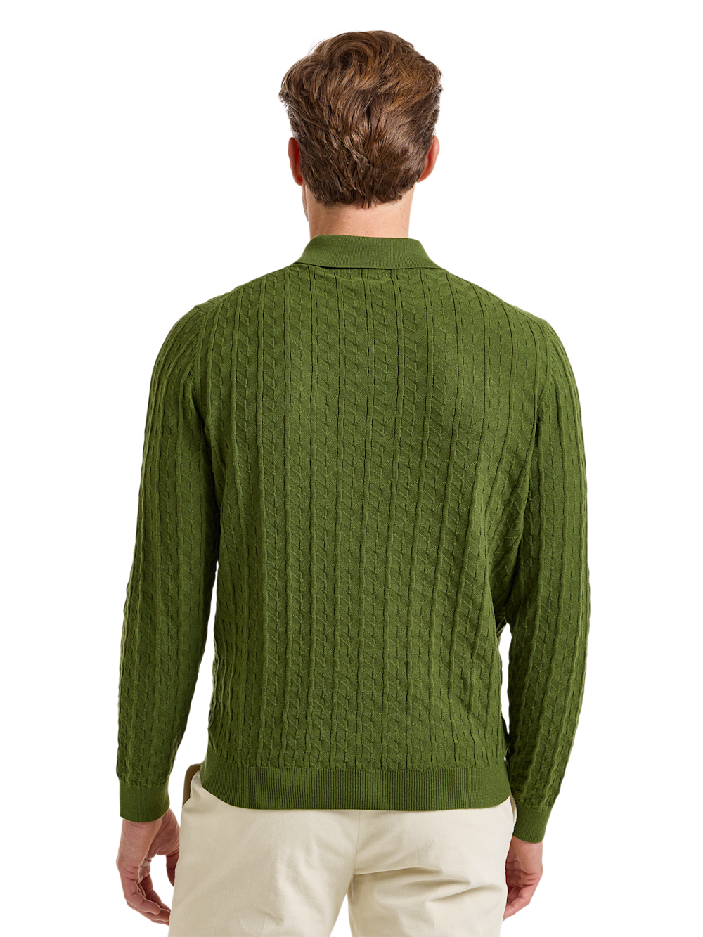 Alternate Image of Cotton Johnny Collar Sweater-3