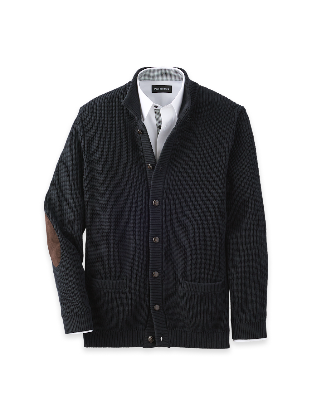 Men's Black Solid Knitwear 