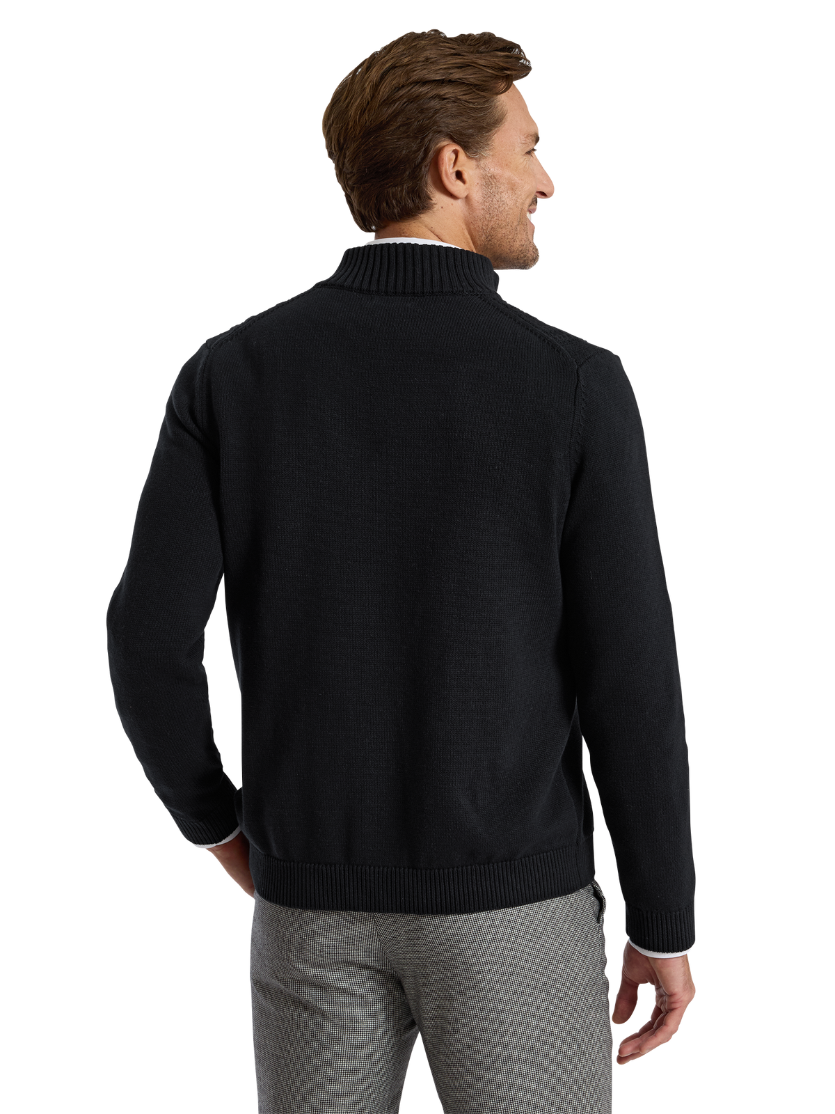 Alternate Shot of Men's black  Knitwear  - 3