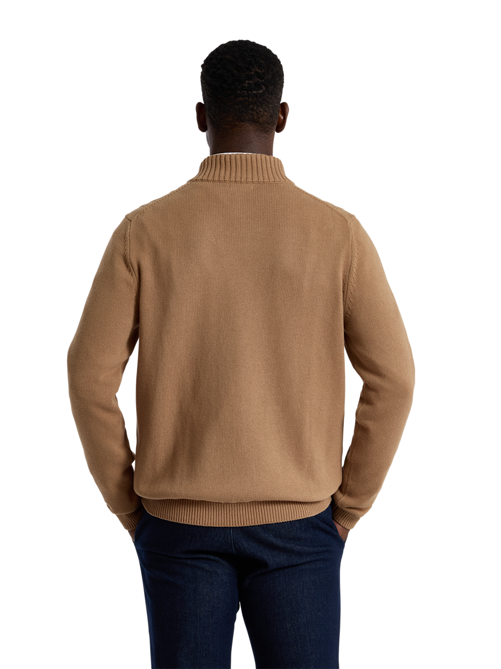 Alternate Shot of Men's brown  Knitwear  - 3