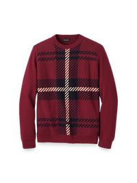 Cotton Crewneck Sweater - Burgundy